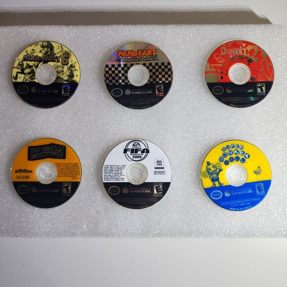 Nintendo GameCube Lot 6 Games Mario Kart Double Dash Mario Party 6 Donkey Konga - Picture 2 of 8